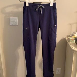 XS blue Figs scrub pants